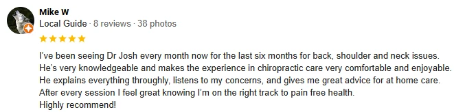 Chiropractic Vadnais Heights MN Testimonial Mike W